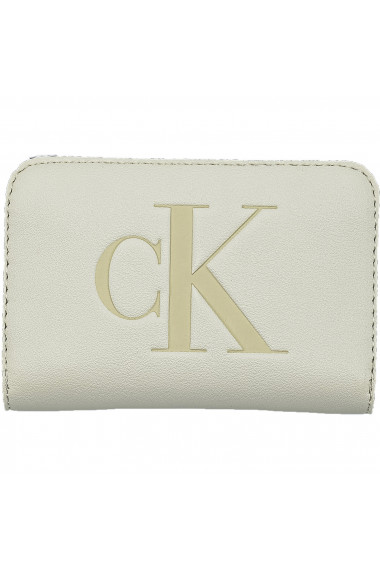 Portofel femei Calvin Klein Logo Zip Around Wallet K60K610096ACF