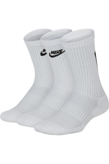 Sosete unisex Nike Everyday Older Kids` Cushioned Crew Socks (3 Pairs) SK0065-100