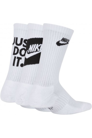 Sosete unisex Nike Everyday Older Kids` Cushioned Crew Socks (3 Pairs) SK0065-100