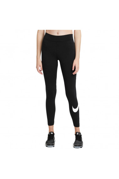 Colanti femei Nike Sportswear Essential Mid-Rise Swoosh CZ8530-010