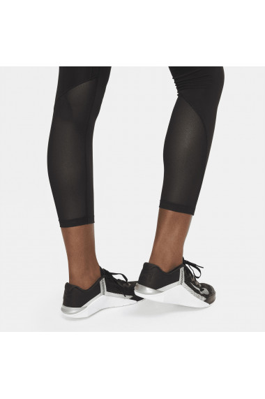 Colanti femei Nike One Mid-Rise 78 Mesh-Panelled Leggings DD0249-010