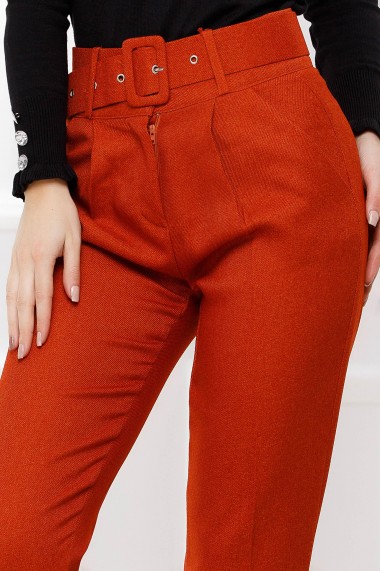 Pantaloni Viviana orange din stofa