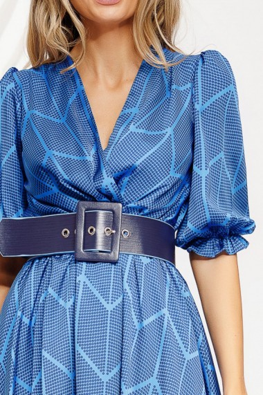 Rochie Anette albastra cu buline