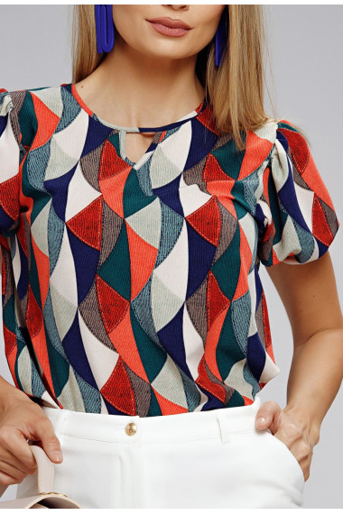 Bluza Minola cu imprimeu multicolor