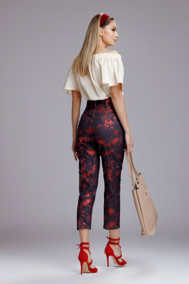 Bluza June ivoar cu umerii goi