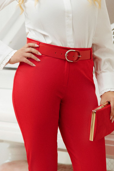 Pantaloni Zenaida rosii