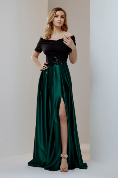 Rochie lunga Carola verde