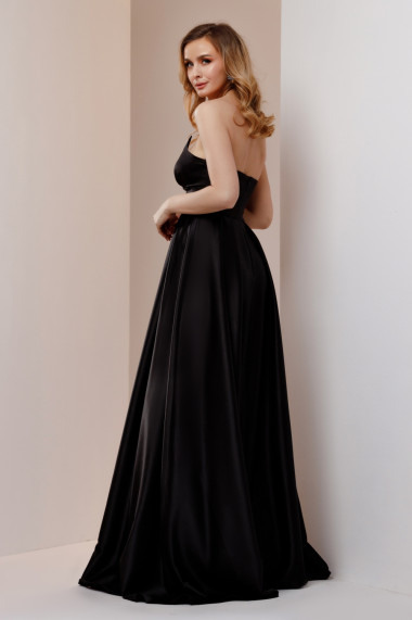 Rochie lunga Caterine neagra