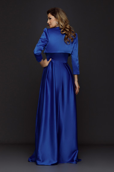 Rochie lunga Caterine albastra