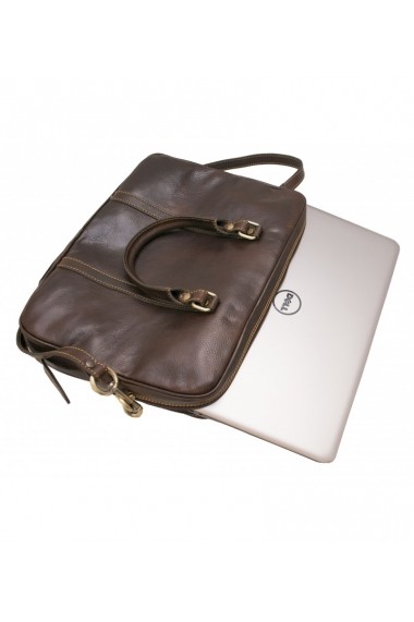 Geanta dama pentru laptop din piele naturala, DS142