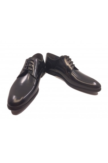 Pantofi eleganti negru lucios din piele naturala