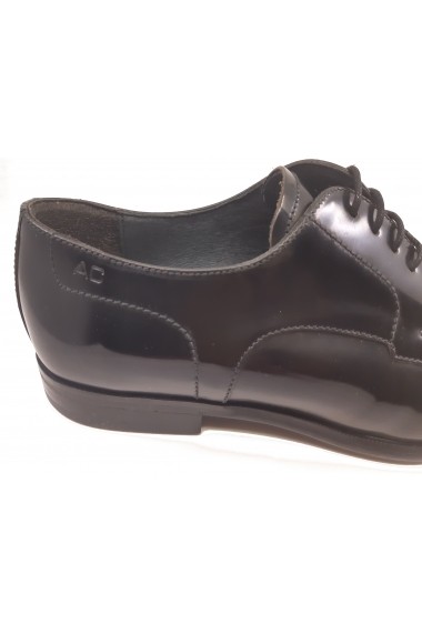 Pantofi eleganti negru lucios din piele naturala