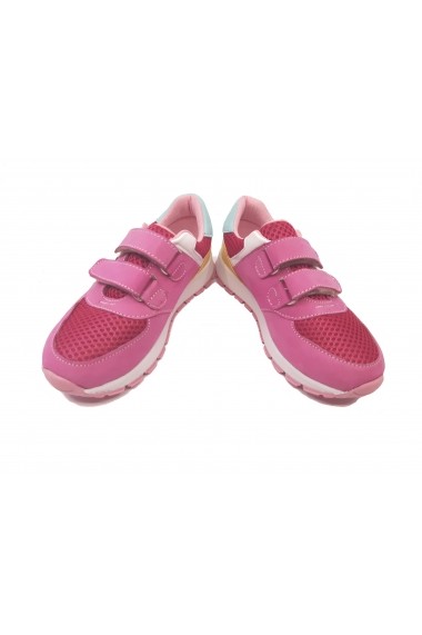 Pantofi sport sport fete roz din piele intoarsa
