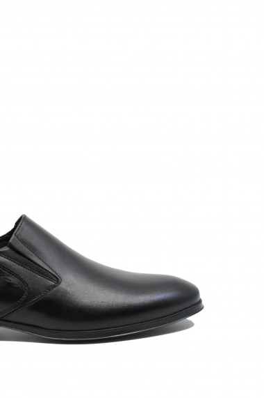 Pantofi eleganti Gitanos negri din piele naturala