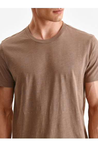 Tricou barbati TOP SECRET Maro (Coffee)