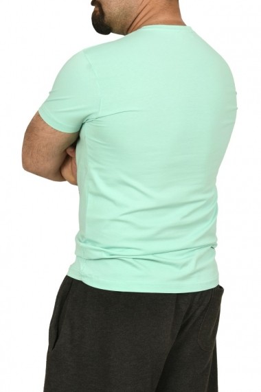 Tricou barbat cu imprimeu grafic verde