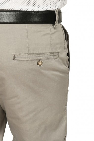 Pantaloni clasici cu buzunare oblice Town gri