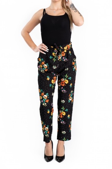 Pantaloni Dama Masura Mare cu Imprimeu Floral Viviane