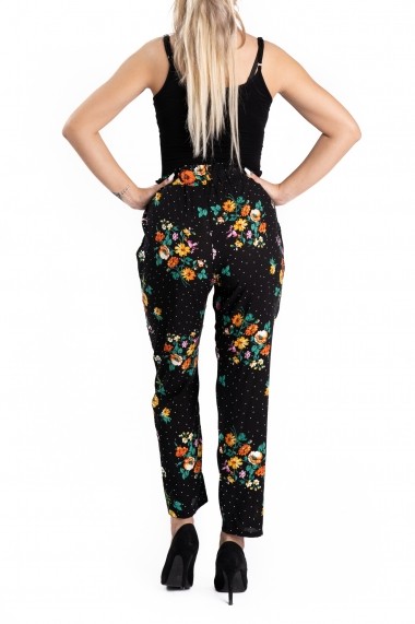 Pantaloni Dama Masura Mare cu Imprimeu Floral Viviane