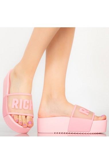 Papuci dama Rich roz