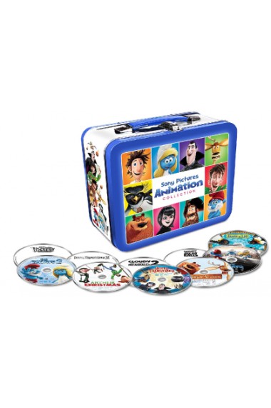 10 Filme Animatie (Sony Animation) + LunchBox Metal (set de 10 DVD-uri)