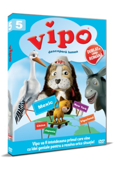 Vipo descopera lumea / Vipo: Adventures of the Flying Dog - Sezonul 1 Volumul 5 - DVD