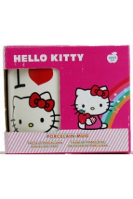 Cana portelan Hello Kitty (pisicuta si inimioara)