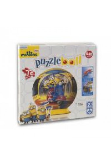 Puzzle rotund (bila) Minionii / Puzzleball Minions (72 piese)