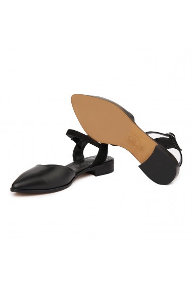 Sandale elegante din piele naturala cu toc mic 5372