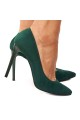 Pantofi dama din piele naturala verde 4190