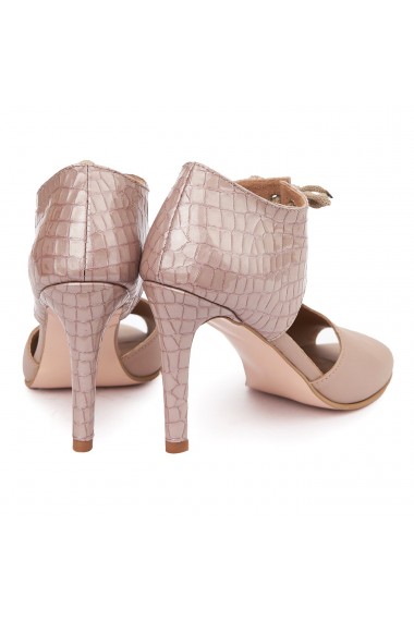 Sandale elegante din piele naturala cu toc subtire 5483