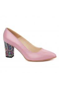 Pantofi dama din piele naturala roze 4934