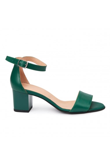 Sandale elegante din piele naturala verde 5786