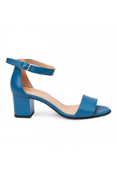 Sandale elegante din piele naturala albastra 5787
