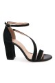 Sandale elegante din piele naturala neagra 5628