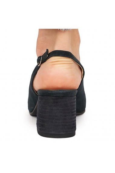 Sandale elegante din piele naturala bleumarin 5826