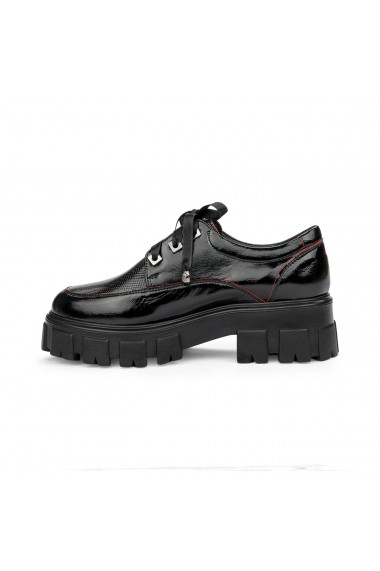 Pantofi Piele Naturala neagra 8113