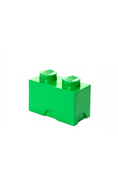Cutie depozitare Lego 1x2 verde inchis