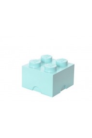 Cutie depozitare Lego 2x2 albastru aqua