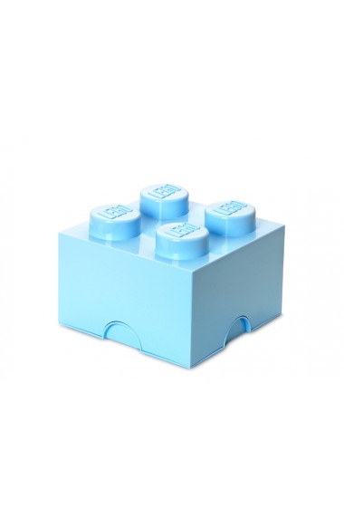 Cutie depozitare Lego 2x2 albastru deschis