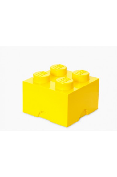 Cutie depozitare Lego 2x2 galben