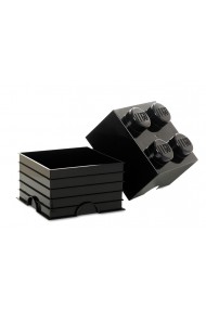 Cutie depozitare Lego 2x2 negru