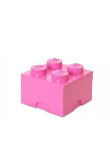 Cutie depozitare Lego 2x2 roz