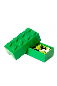 Cutie sandwich sau depozitare Lego 2x4 verde inchis
