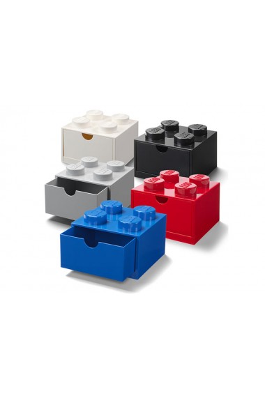 Sertar de birou LEGO 2x2 alb