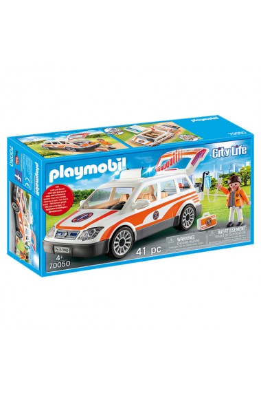 Masina de urgenta cu sirena Playmobil City Life