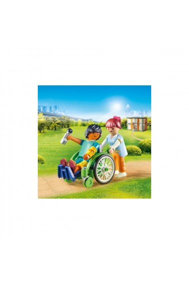 Pacient in scaun cu rotile Playmobil City Life