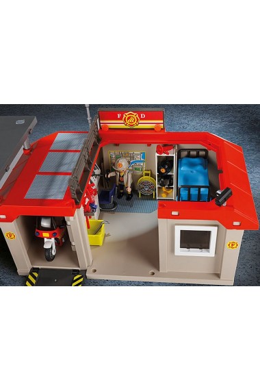 Set mobil statie de Pompieri Playmobil City Action
