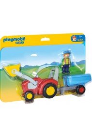 Tractor cu remorca Playmobil 1.2.3