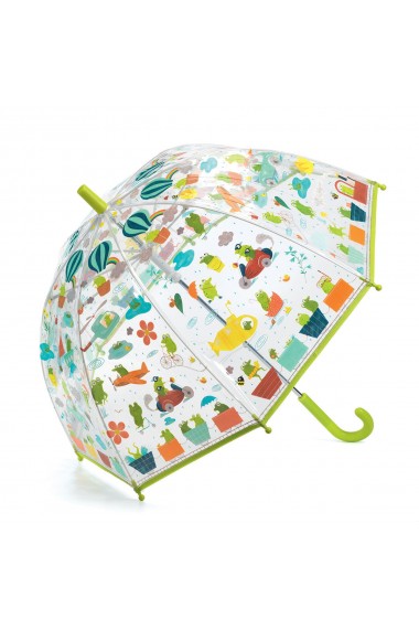 Umbrela copii colorata cu broscute Djeco